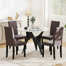 Set of 2 Dining Chair Mid-Century Modern Fabric Upholstered Parson Chairs by LJGDeals