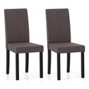 Set of 2 Dining Chair Mid-Century Modern Fabric Upholstered Parson Chairs by LJGDeals