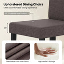Set of 2 Dining Chair Mid-Century Modern Fabric Upholstered Parson Chairs by LJGDeals