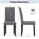 Set of 2 Dining Chair Mid-Century Modern Fabric Upholstered Parson Chairs by LJGDeals