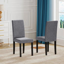 Set of 2 Dining Chair Mid-Century Modern Fabric Upholstered Parson Chairs by LJGDeals