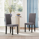 Set of 2 Dining Chair Mid-Century Modern Fabric Upholstered Parson Chairs by LJGDeals