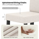 Set of 2 Dining Chair Mid-Century Modern Fabric Upholstered Parson Chairs by LJGDeals