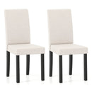 Set of 2 Dining Chair Mid-Century Modern Fabric Upholstered Parson Chairs by LJGDeals