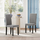 Set of 2 Dining Chair Mid-Century Modern Fabric Upholstered Parson Chairs by LJGDeals