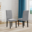 Set of 2 Dining Chair Mid-Century Modern Fabric Upholstered Parson Chairs by LJGDeals