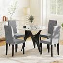 Set of 2 Dining Chair Mid-Century Modern Fabric Upholstered Parson Chairs by LJGDeals