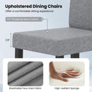 Set of 2 Dining Chair Mid-Century Modern Fabric Upholstered Parson Chairs by LJGDeals