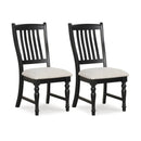 Set of 2 Dining Chairs Kitchen Side Chair with Solid Wood Legs by LJGDeals