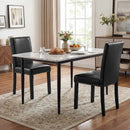 Set of 4 Dining Chairs with Solid Rubber and Wood Legs by LJGDeals