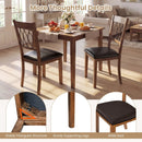 Set of 2 Dining Chair Fabric/Faux Leather Upholstered with Padded Seat by LJGDeals