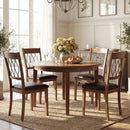 Set of 2 Dining Chair Fabric/Faux Leather Upholstered with Padded Seat by LJGDeals