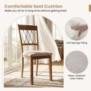 Set of 2 Dining Chair Fabric/Faux Leather Upholstered with Padded Seat by LJGDeals
