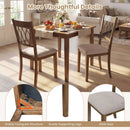 Set of 2 Dining Chair Fabric/Faux Leather Upholstered with Padded Seat by LJGDeals