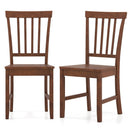 Set of 2 Dining Chairs with Solid Wooden Legs by LJGDeals