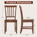 Set of 2 Dining Chairs with Solid Wooden Legs by LJGDeals