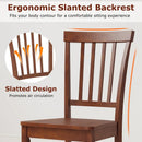 Set of 2 Dining Chairs with Solid Wooden Legs by LJGDeals