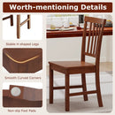Set of 2 Dining Chairs with Solid Wooden Legs by LJGDeals