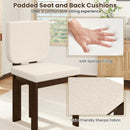 Wooden Dining Chair Set of 2 with Rubber Wood Leg for Home Office Living Room-Brown by LJGDeals