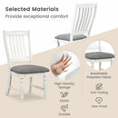 Set of 2 Dining Chairs Kitchen Side Chair with Solid Wood Legs by LJGDeals