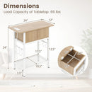 End Table Set with Charging Station & Hidden Compartment by DirectDeals