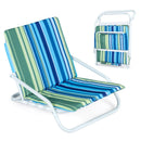 Folding Beach Chairs Set of 2 with Padded Seat by DirectDeals