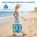 Folding Beach Chairs Set of 2 with Padded Seat by DirectDeals