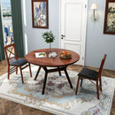 Set of 2 Folding Dining Chairs with 400 LBS Capacity-Brown by LJGDeals