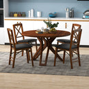 Set of 2 Folding Dining Chairs with 400 LBS Capacity-Brown by LJGDeals
