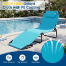 Set of 2 Folding Face Down Tanning Chair with Face Hole 3 Removable Pillows by LJGDeals