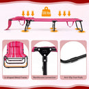 Set of 2 Folding Face Down Tanning Chair with Face Hole 3 Removable Pillows by LJGDeals