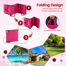 Set of 2 Folding Face Down Tanning Chair with Face Hole 3 Removable Pillows by LJGDeals