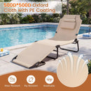 Set of 2 Folding Face Down Tanning Chair with Face Hole 3 Removable Pillows by LJGDeals