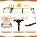 Set of 2 Folding Face Down Tanning Chair with Face Hole 3 Removable Pillows by LJGDeals
