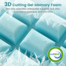 Set of 2 Gel Memory Foam Pillow 3D Cutting Air Flow Cooling Pillows with Pillowcase by DirectDeals