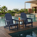 HDPE Adirondack Chairs Set of 2 with Cup Holders by LJGDeals