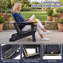 Adirondack Chairs Set of 2 HDPE with Cup Holders by LJGDeals