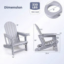 HDPE Adirondack Chairs Set of 2 with Cup Holders by LJGDeals