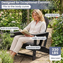 HDPE Adirondack Chairs Set of 2 with Cup Holders by LJGDeals
