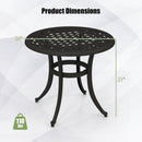 Aluminum Patio Side Tables Set of 2 with Adjustable Feet by LJGDeals