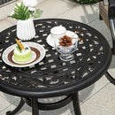 Aluminum Patio Side Tables Set of 2 with Adjustable Feet by LJGDeals