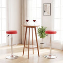 Height Adjustable Swivel Bar Stool Set of 2 - Red by LJGDeals