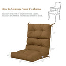 High Back Chair Cushion Set with Adjustable Height (2-Pack) by LJGDeals