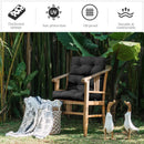 High Back Chair Cushion Set with Adjustable Height (2-Pack) by DirectDeals