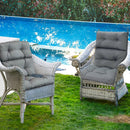 High Back Chair Cushion Set with Adjustable Height (2-Pack) by LJGDeals