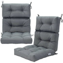 High Back Chair Cushion Set with Adjustable Height (2-Pack) by DirectDeals