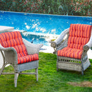 High Back Chair Cushion Set with Adjustable Height (2-Pack) by DirectDeals