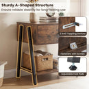Industrial Nightstand Set of 2 with Drawer and Shelf by LJGDeals