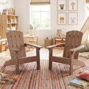 Set of 2 Kid's Adirondack Chair with with High Backrest and Armrests by DirectDeals
