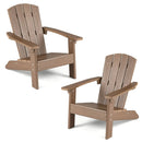 Set of 2 Kid's Adirondack Chair with with High Backrest and Armrests by DirectDeals